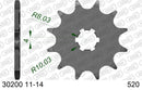Kawasaki KDX200 1983 - AFAM Xs-Ring Reinforced Plus Chain & Steel Sprocket Kit, 520 conversion - 01621750 - P3 Tuning