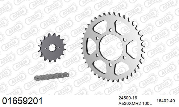Kawasaki Z500 1981 - AFAM XS-ring Extra Reinforced Chain & Steel Sprocket Kit, 530 (OE Pitch) - 01659201 - P3 Tuning