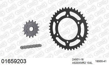 Kawasaki GPZ500S 1994-2003 - AFAM XS-ring Extra Reinforced Chain & Steel Sprocket Kit, 520 (OE Pitch) - 01659203 - P3 Tuning