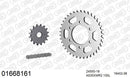 Kawasaki GPZ550 1981 - AFAM XS-ring Extra Reinforced Chain & Steel Sprocket Kit, 530 (OE Pitch) - 01668161 - P3 Tuning