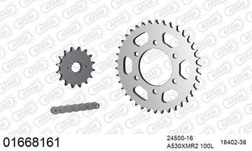 Kawasaki GPZ550 1981 - AFAM XS-ring Extra Reinforced Chain & Steel Sprocket Kit, 530 (OE Pitch) - 01668161 - P3 Tuning