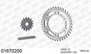 Kawasaki GPX600R 1988-1997 - AFAM XS-ring Extra Reinforced Chain & Steel Sprocket Kit, 530 (OE Pitch) - 01670200 - P3 Tuning