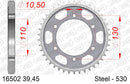Kawasaki GPZ600R 1985-1989 - AFAM Reinforced Chain & Steel Sprocket Kit, 530 (OE Pitch) - 01670200B - P3 Tuning