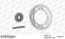 Kawasaki ZX-6R 1995-1997 - AFAM XS-ring Extra Reinforced Chain & Steel Sprocket Kit, 525 (OE Pitch) - 01670241 - P3 Tuning