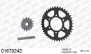 Kawasaki ZX-6R 1998-1999 - AFAM XS-ring Extra Reinforced Chain & Steel Sprocket Kit, 525 (OE Pitch) - 01670242 - P3 Tuning