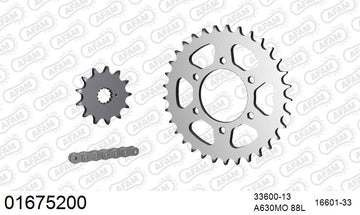 Kawasaki GPZ750 1982 - AFAM O-ring reinforced Chain & Steel Sprocket Kit, 630 (OE Pitch) - 01675200 - P3 Tuning