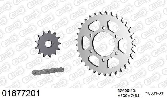 Kawasaki Z750 1980-1982 - AFAM O-ring reinforced Chain & Steel Sprocket Kit, 630 (OE Pitch) - 01677201 - P3 Tuning