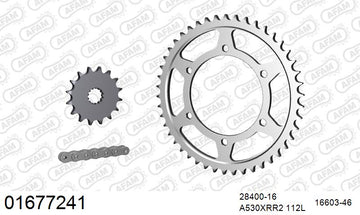 Kawasaki ZXR750H 1989 - AFAM XS-ring Extra Reinforced Chain & Steel Sprocket Kit, 530 (OE Pitch) - 01677241 - P3 Tuning