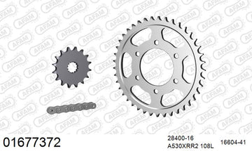 Kawasaki ZXR750J-M 1993-1995 - AFAM XS-ring Extra Reinforced Chain & Steel Sprocket Kit, 530 (OE Pitch) - 01677372 - P3 Tuning