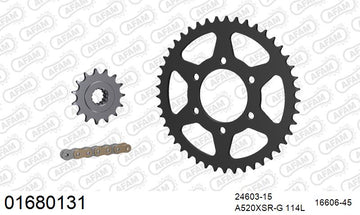 Kawasaki Z800 2013-2016 - AFAM XS-ring super reinforced Chain & Steel Sprocket Kit, 520 (OE Pitch) - 01680131 - P3 Tuning