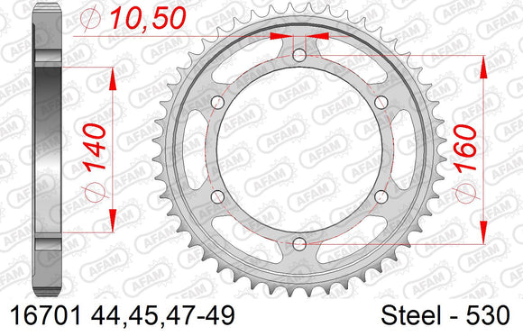 Kawasaki GPZ900R 1984-1989 - AFAM XS-ring Extra Reinforced Chain & Steel Sprocket Kit, 530 (OE Pitch) - 01686202 - P3 Tuning