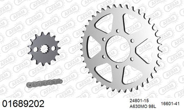Kawasaki GPZ1100 1982 - AFAM O-ring reinforced Chain & Steel Sprocket Kit, 630 (OE Pitch) - 01689202 - P3 Tuning