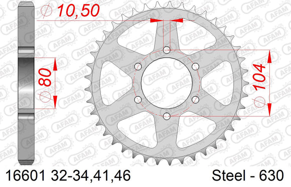 Kawasaki GPZ1100 1982 - AFAM O-ring reinforced Chain & Steel Sprocket Kit, 630 (OE Pitch) - 01689202 - P3 Tuning