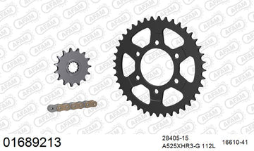 Kawasaki Z1000SX 2013-2020 - AFAM XS-ring Hyper reinforced Chain & Steel Sprocket Kit, 525 (OE Pitch) - 01689213 - P3 Tuning