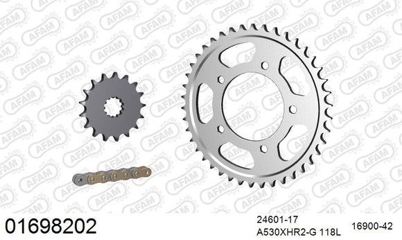 Kawasaki ZZR1400 2020 - AFAM XS-ring Hyper reinforced Chain & Steel Sprocket Kit, 530 (OE Pitch) - 01698202 - P3 Tuning