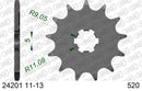 Kawasaki KX100 / 125 2000-2002 - AFAM MX reinforced Chain & Alu Sprocket Kit, 520 (OE Pitch) - 01713812 - P3 Tuning