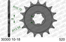 Kawasaki KDX200 1984-1985 - AFAM MX reinforced Chain & Alu Sprocket Kit, 520 (OE Pitch) - 01721751B - P3 Tuning