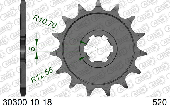 Kawasaki KDX200 1984-1985 - AFAM Xs-Ring Reinforced Plus Chain & Alu Sprocket Kit, 520 (OE Pitch) - 01721751 - P3 Tuning