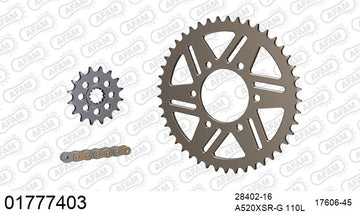 Kawasaki ZXR750J-M 1991-1992 - AFAM XS-ring super reinforced Chain & Alu Sprocket Kit, 520 conversion - 01777403 - P3 Tuning