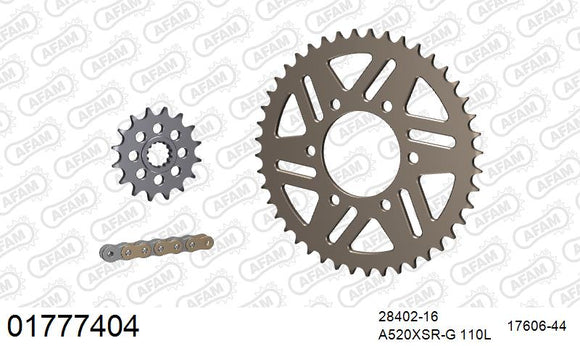 Kawasaki ZXR750J-M 1993-1995 - AFAM XS-ring super reinforced Chain & Alu Sprocket Kit, 520 conversion - 01777404 - P3 Tuning