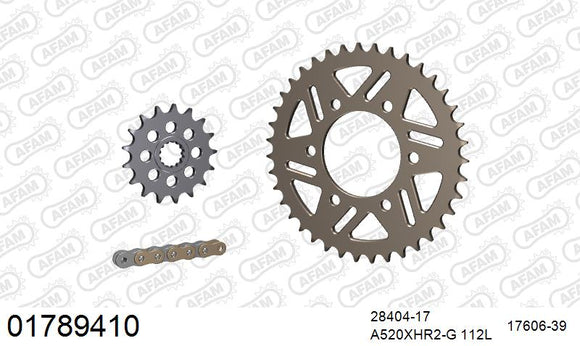 Kawasaki ZX-10R 2011-2015 - AFAM XS-ring Hyper reinforced Chain & Alu Sprocket Kit, 520 conversion - 01789410 - P3 Tuning