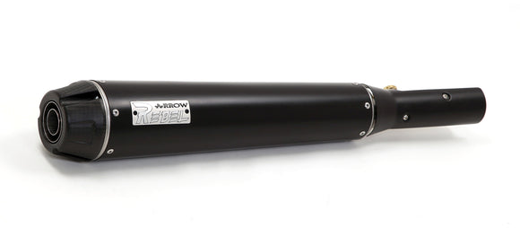 Yamaha XSR 700 Rebel silencer with aluminium "Dark" end cap