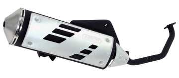 Aprilia SR 125 / 200 GT Full system Urban aluminium "Dark" with "Dark" end cap