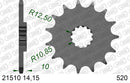 Aprilia Pegaso Trail (650cc) 2007-2008 - AFAM XS-ring Extra Reinforced Chain & Steel Sprocket Kit, 520 (OE Pitch) - 03573503 - P3 Tuning