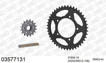 Aprilia SL750 Shiver 2011-2013 - AFAM XS-ring super reinforced Chain & Steel Sprocket Kit, 525 (OE Pitch) - 03577131 - P3 Tuning