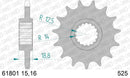 Aprilia Tuono V4 APRC (1000cc) 2013-2014 - AFAM XS-ring super reinforced Chain & Steel Sprocket Kit, 525 (OE Pitch) - 03589135B - P3 Tuning