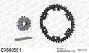 Aprilia ETV Caponord (1000cc) 2001-2008 - AFAM XS-ring Hyper reinforced Chain & Steel Sprocket Kit, 525 (OE Pitch) - 03589551 - P3 Tuning