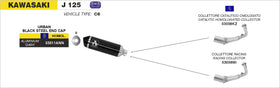 Kawasaki J 125 ABS Urban  aluminium "Dark" silencer with "Dark" end cap - 0