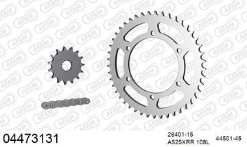 Cagiva Raptor 650 2001-2007 - AFAM XS-ring Extra Reinforced Chain & Steel Sprocket Kit, 525 (OE Pitch) - 04473131 - P3 Tuning