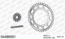 Cagiva Elefant 900 1990 - AFAM XS-ring Extra Reinforced Chain & Steel Sprocket Kit, 530 (OE Pitch) - 04486551 - P3 Tuning