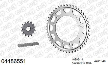 Cagiva Elefant 900 1990 - AFAM XS-ring Extra Reinforced Chain & Steel Sprocket Kit, 530 (OE Pitch) - 04486551 - P3 Tuning
