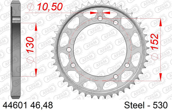 Cagiva Elefant 900 1990 - AFAM XS-ring Extra Reinforced Chain & Steel Sprocket Kit, 530 (OE Pitch) - 04486551 - P3 Tuning