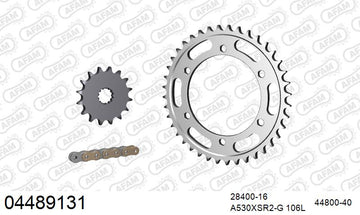 Cagiva Raptor / V Raptor 1000 2000-2005 - AFAM XS-ring super reinforced Chain & Steel Sprocket Kit, 530 (OE Pitch) - 04489131 - P3 Tuning