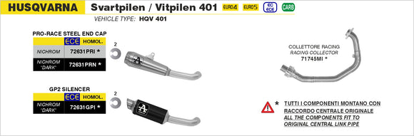 Husqvarna Svartpilen / Vitpilen 401 Racing collector