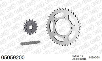 Ducati 600 Pantah 1981-1982 - AFAM Reinforced Chain & Steel Sprocket Kit, 530 (OE Pitch) - 05059200 - P3 Tuning