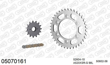 Ducati Monster 750 1996-1998 - AFAM XS-ring Extra Reinforced Chain & Steel Sprocket Kit, 520 (OE Pitch) - 05070161 - P3 Tuning