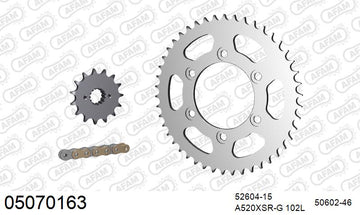 Ducati Monster 600 1998-1999 - AFAM XS-ring Extra Reinforced Chain & Steel Sprocket Kit, 520 (OE Pitch) - 05070163 - P3 Tuning