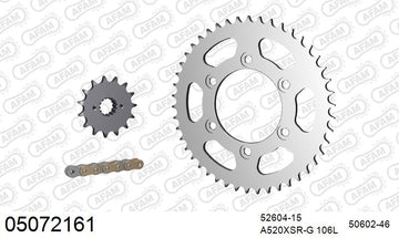 Ducati Monster 620 S ie 2002-2004 - AFAM XS-ring Extra Reinforced Chain & Steel Sprocket Kit, 520 (OE Pitch) - 05072161 - P3 Tuning
