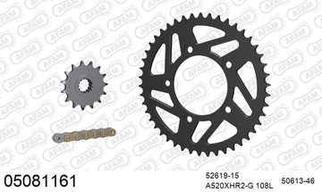 Ducati Monster 821 2018-2020 - AFAM XS-ring Hyper reinforced Chain & Steel Sprocket Kit, 520 (OE Pitch) - 05081161 - P3 Tuning