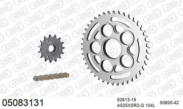 Ducati 848 Streetfighter 2012-2015 - AFAM XS-ring super reinforced Chain & Steel Sprocket Kit, 525 (OE Pitch) - 05083131 - P3 Tuning