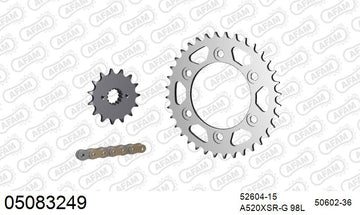 Ducati 851 Sport / SP1 1992-1994 - AFAM XS-ring Extra Reinforced Chain & Steel Sprocket Kit, 520 (OE Pitch) - 05083249 - P3 Tuning