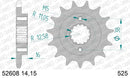 Ducati 996 S 2001 - AFAM XS-ring super reinforced Chain & Steel Sprocket Kit, 525 (OE Pitch) - 05086241 - P3 Tuning