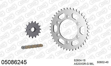 Ducati 900 SS 1998-2002 - AFAM XS-ring Extra Reinforced Chain & Steel Sprocket Kit, 520 (OE Pitch) - 05086245 - P3 Tuning