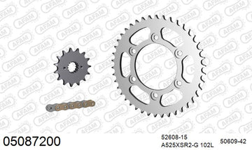 Ducati ST2 (944cc) 1998-2003 - AFAM XS-ring super reinforced Chain & Steel Sprocket Kit, 525 (OE Pitch) - 05087200 - P3 Tuning