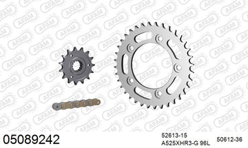 Ducati 999 2004-2006 - AFAM XS-ring Hyper reinforced Chain & Steel Sprocket Kit, 525 (OE Pitch) - 05089242 - P3 Tuning