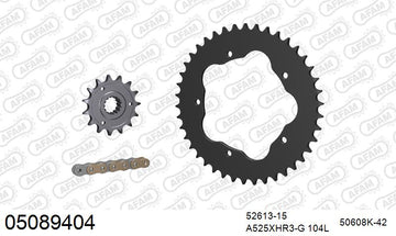 Ducati Multistrada 1000 S DS 2006 - AFAM XS-ring Hyper reinforced Chain & Steel Sprocket Kit, 525 conversion PCD2 - 05089404 - P3 Tuning